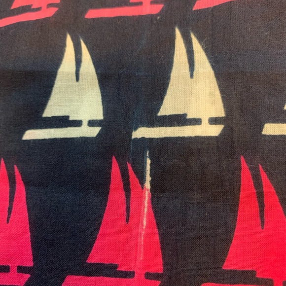 Lexi York womens medium beach cover up / tunic blouse. Navy blue. - Picture 8 of 9